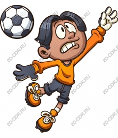  Energetic football goalkeeper