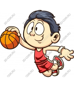 Energetic basketball player