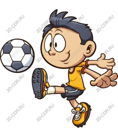 Fun football boy