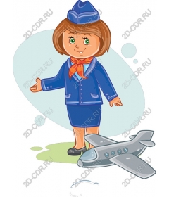  Charming stewardess