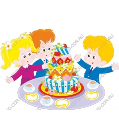 Fun children's party cake