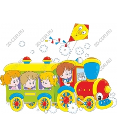  Joyful adventure on a kiddie train