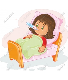  Charming sick child
