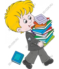 Gay boy carrying books