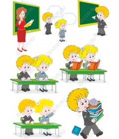 School children set