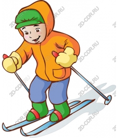  Adorable young skier