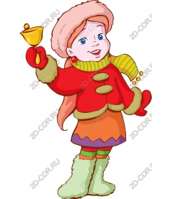  A joyful winter girl