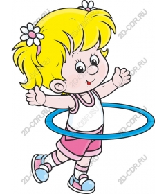 Girl with hula Hoop