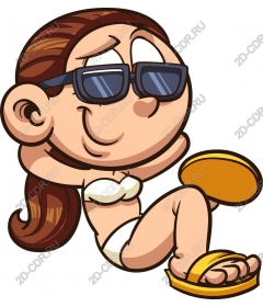 Carefree summer girl
