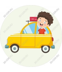  Joyful ride in a yellow taxi