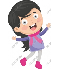 Cheerful girl for kids