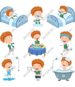  A set of fun daily activities for kids