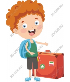 Cheerful young traveler