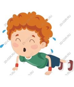  Energetic baby pushups