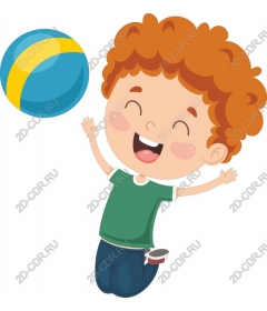  Happy child plays