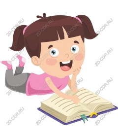  Charming girl reading