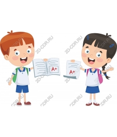 Pupils happy holiday A+