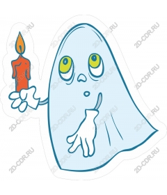  Charming Ghost with candle