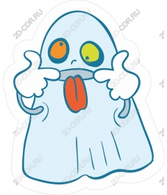 Playful cartoon Ghost