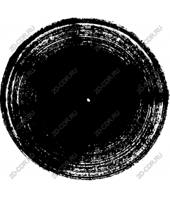  Circular black brush strokes