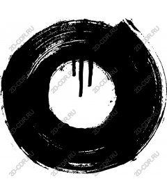 Black circular brush strokes