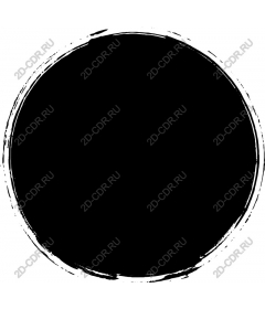  Black circular brush strokes