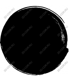  Circular black brush strokes