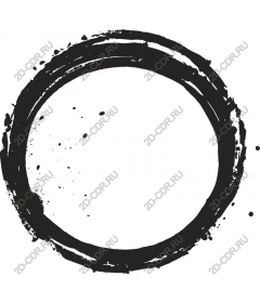  Circular brush strokes in grunge style