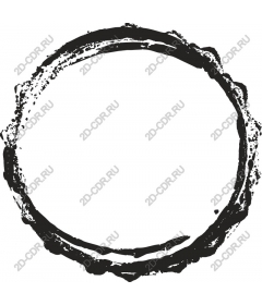 Grunge circle frame
