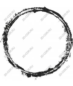  Black grunge circle
