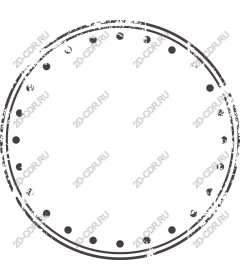 Vintage round frame