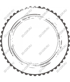  Elegant blank round frame