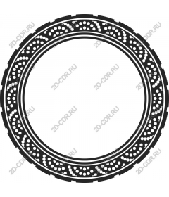  Decorative round frame