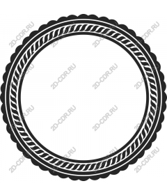  Elegant round rope frame
