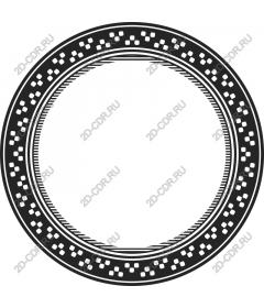  Elegant round frame and