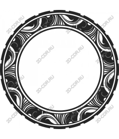 Elegant twisted circular border
