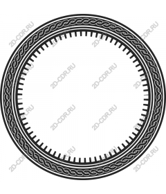  Decorative round frame