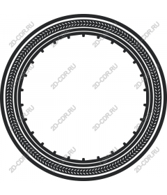  Elegant braided round frame
