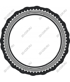 Retro round badge