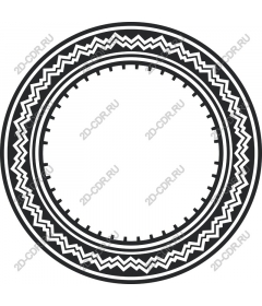  Frame with geometric patterns /