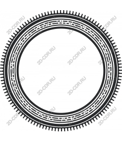  Elegant round frame