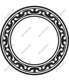 Round decorative frame