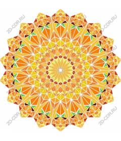  Bright geometric mandala