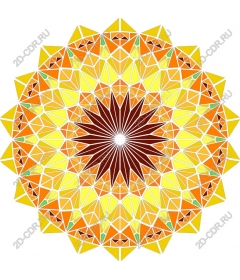 Radiant geometric star