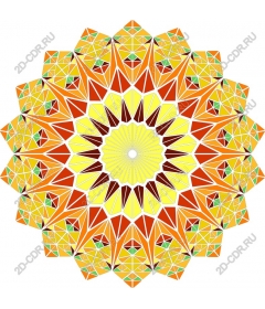  Bright geometric mandala