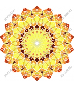  Bright geometric mandala