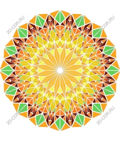  Bright geometric pattern Sunburst