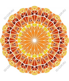 Radiant geometric mandala