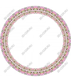 Floral round border