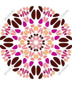  Bright floral work "Mandala"